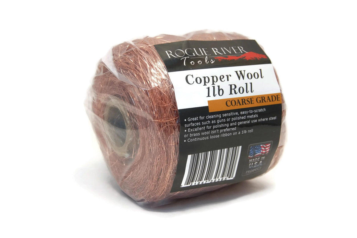  Brass Wool (FINE Grade) - 1lb Roll - by Rogue River Tools. Made  in USA, Pure Brass : Industrial & Scientific