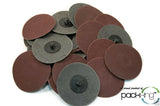 (25pc) Rogue River Tools 3" Quick-Change Sanding Discs (Type - R) (180 Grit)