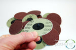 (25pc) Rogue River Tools 3" Quick-Change Sanding Discs (Type - R) (180 Grit)