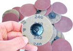 (25pc) Rogue River Tools 3" Quick-Change Sanding Discs (Type - R) (180 Grit)