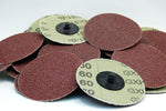 (25pc) Rogue River Tools 3" Quick-Change Sanding Discs (Type - R) (180 Grit)