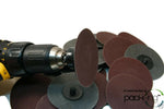 (25pc) Rogue River Tools 3" Quick-Change Sanding Discs (Type - R) (180 Grit)