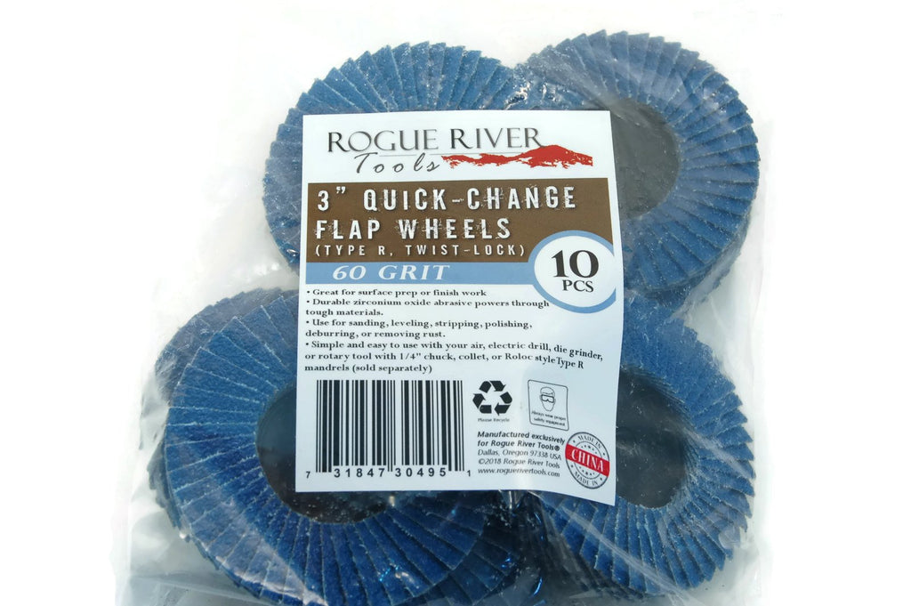 3 Inch Roloc Flap Disc 3-inch Flap Disc Wheels – Rogue River Tools