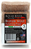 Rogue River Tools Bronze Wool Pads (5pc) Medium
