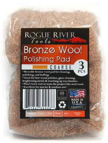 Rogue River Tools Bronze Wool - 3pad (Coarse)