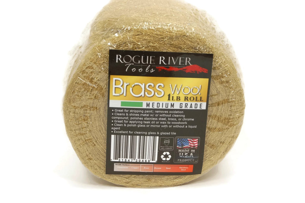 Brass Wool (COARSE Grade) - 1lb Roll - by Rogue Nepal
