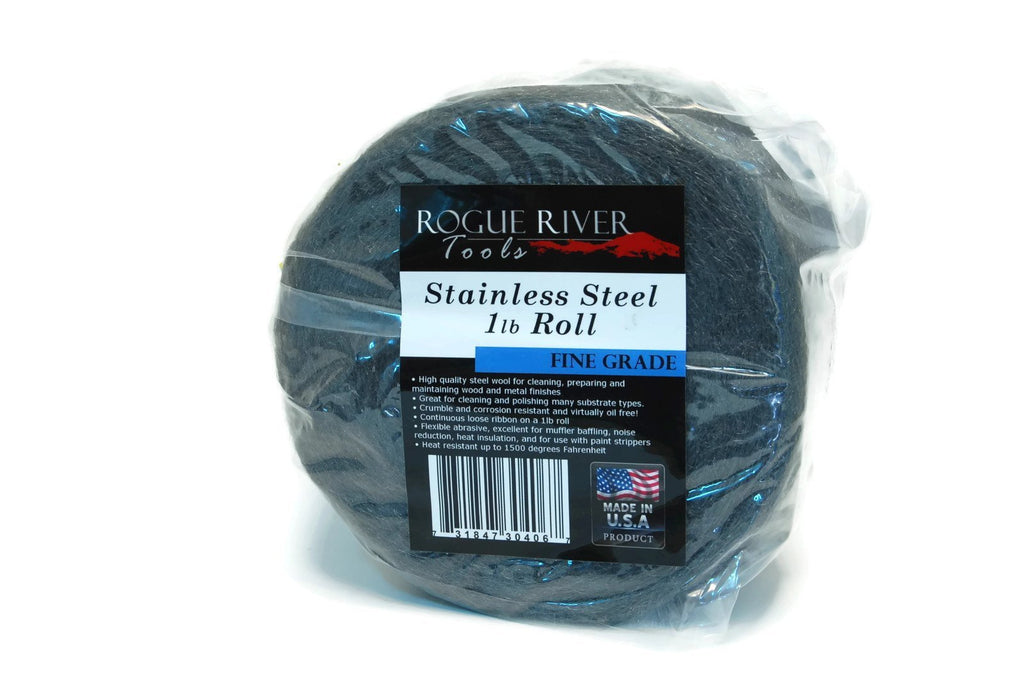 434 Stainless Steel Wool 1lb Roll/Reel – Rogue River Tools